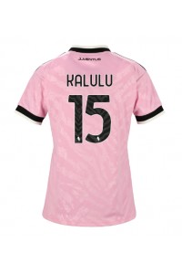 Juventus Pierre Kalulu #15 Fotballdrakt Borte Klær Dame 2026-27 Korte ermer